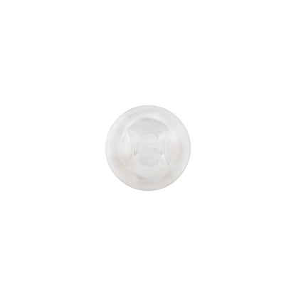 Transparent Molded Shank Back Plastic Button - 18L/11.5mm Detail