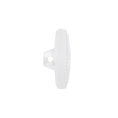 Transparent Molded Shank Back Plastic Button - 36L/23mm Folded