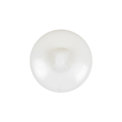 Italian White Concave Floral Molded Shank Back Plastic Button - 33L/21mm Detail