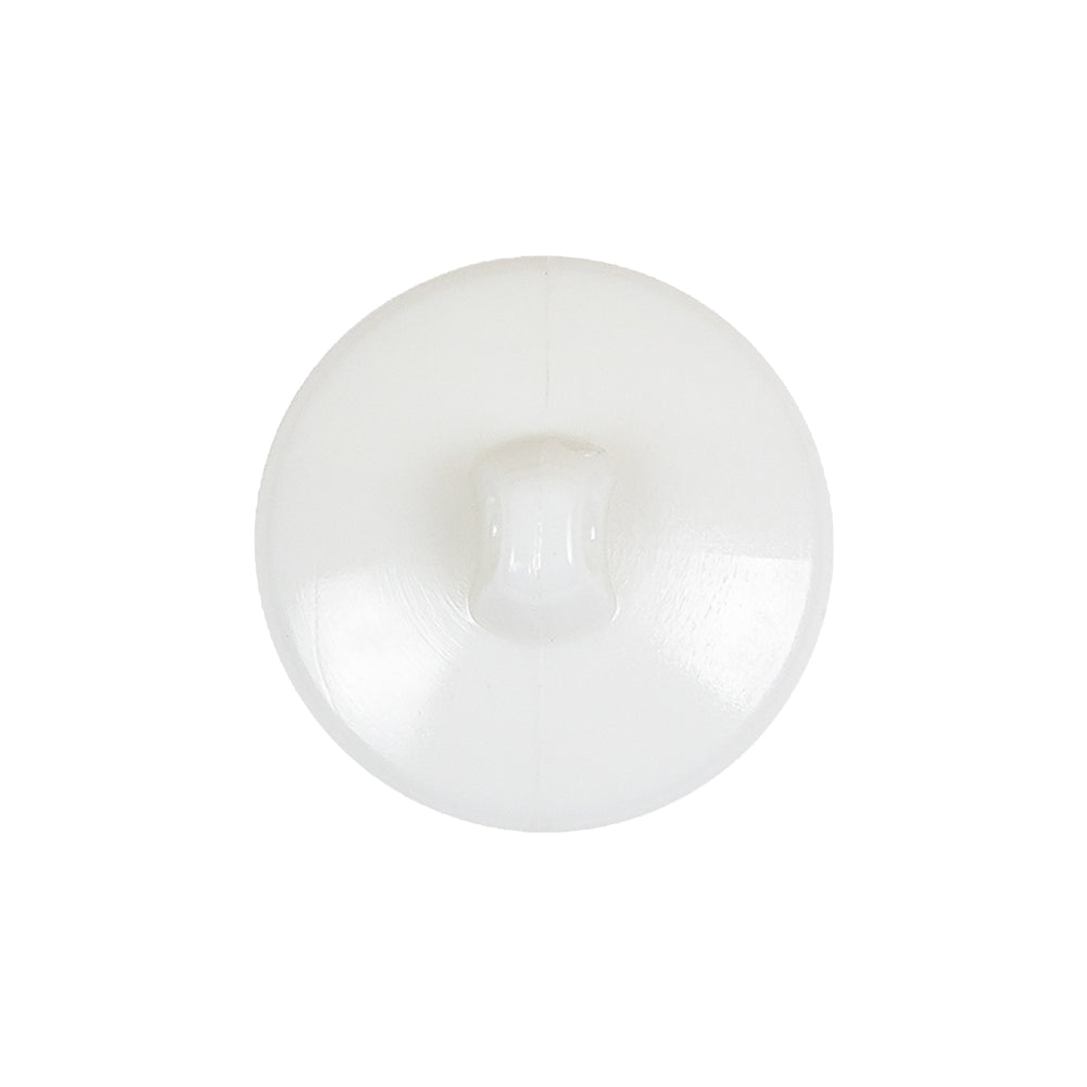 Italian White Concave Floral Molded Shank Back Plastic Button - 36L/23mm Detail