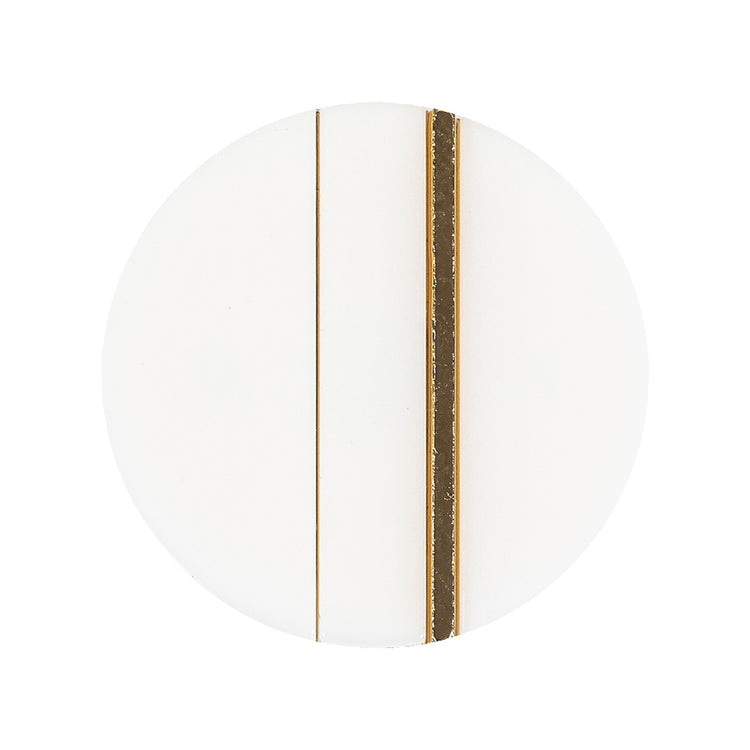 template--26688905969737__main-Italian Gold and White Dual Striped Plastic Shank Back Button - 44L/28mm