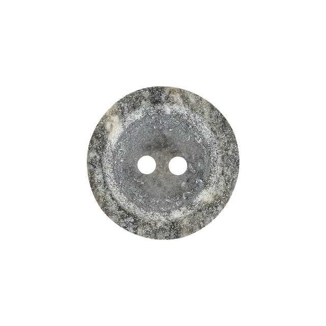 Italian Gray Striated Stone Look 2 Hole Plastic Button - 32L/20mm