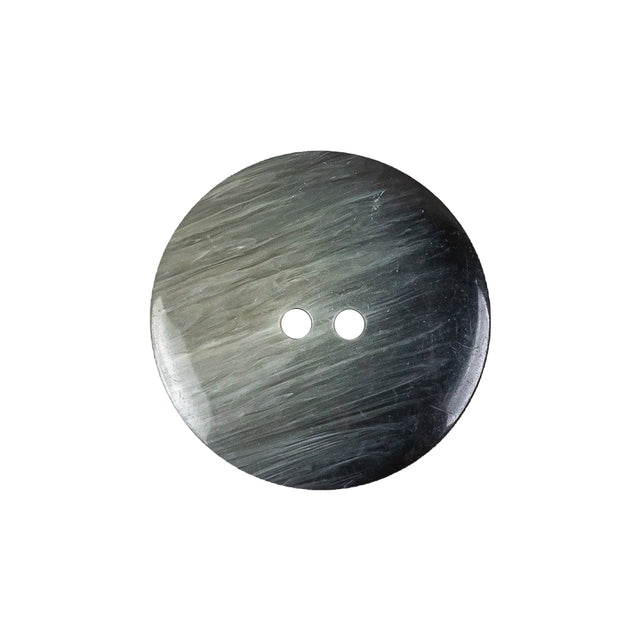 Beige and Black Striated Low Convex 2-Hole Plastic Button - 36L/23mm