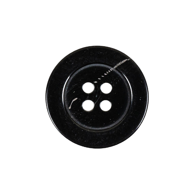 template--25130090922057__main-Italian Shiny Black 4-Hole Plastic Button - 36L/23mm