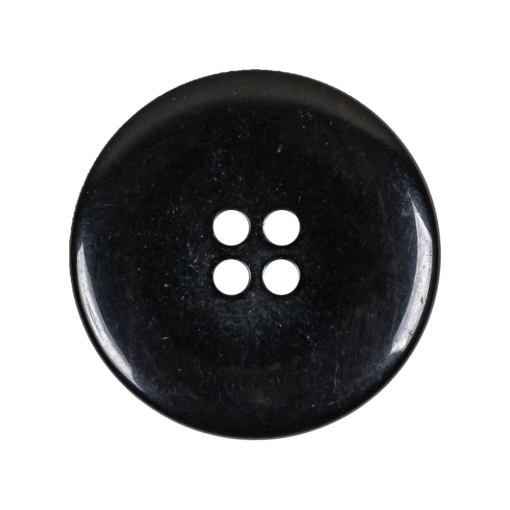 Black 4-Hole Plastic Deepwell Button - 44L/28mm Detail