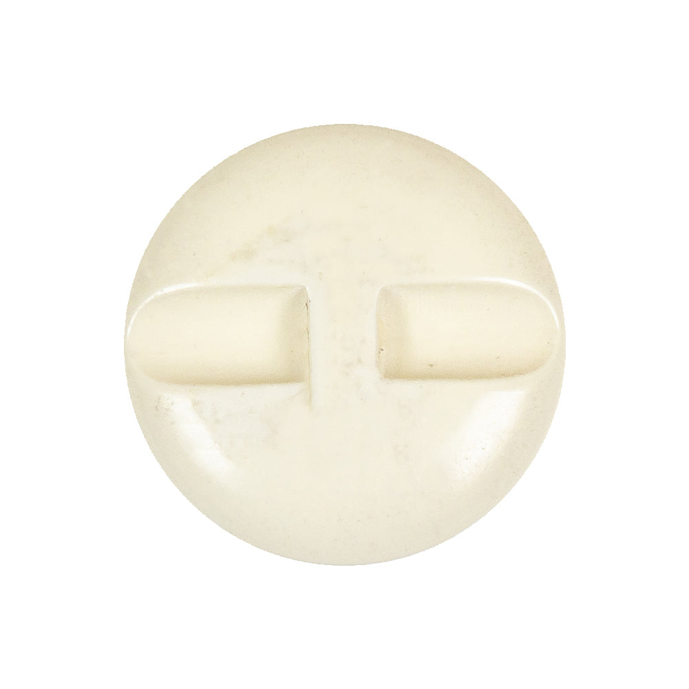 Italian White Faceted Dome Self Back Plastic Button - 40L/25.5mm Detail