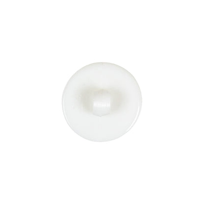 Italian White Faceted Center Floral Molded Shank Back Plastic Button - 24L/15mm Detail