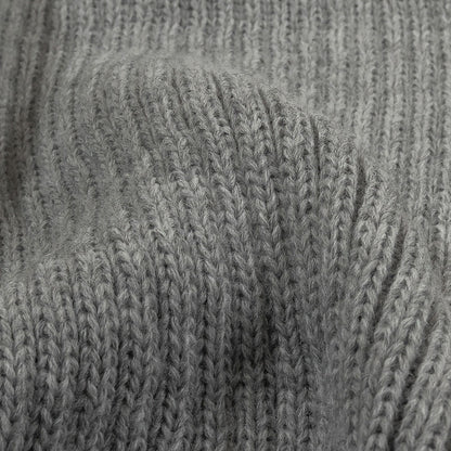 2x2 Ribbed Chunky Sweater Knit - Silver Gray - Alta Collection