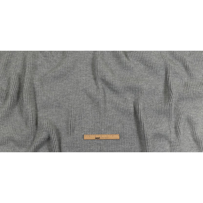 2x2 Ribbed Chunky Sweater Knit - Silver Gray - Alta Collection