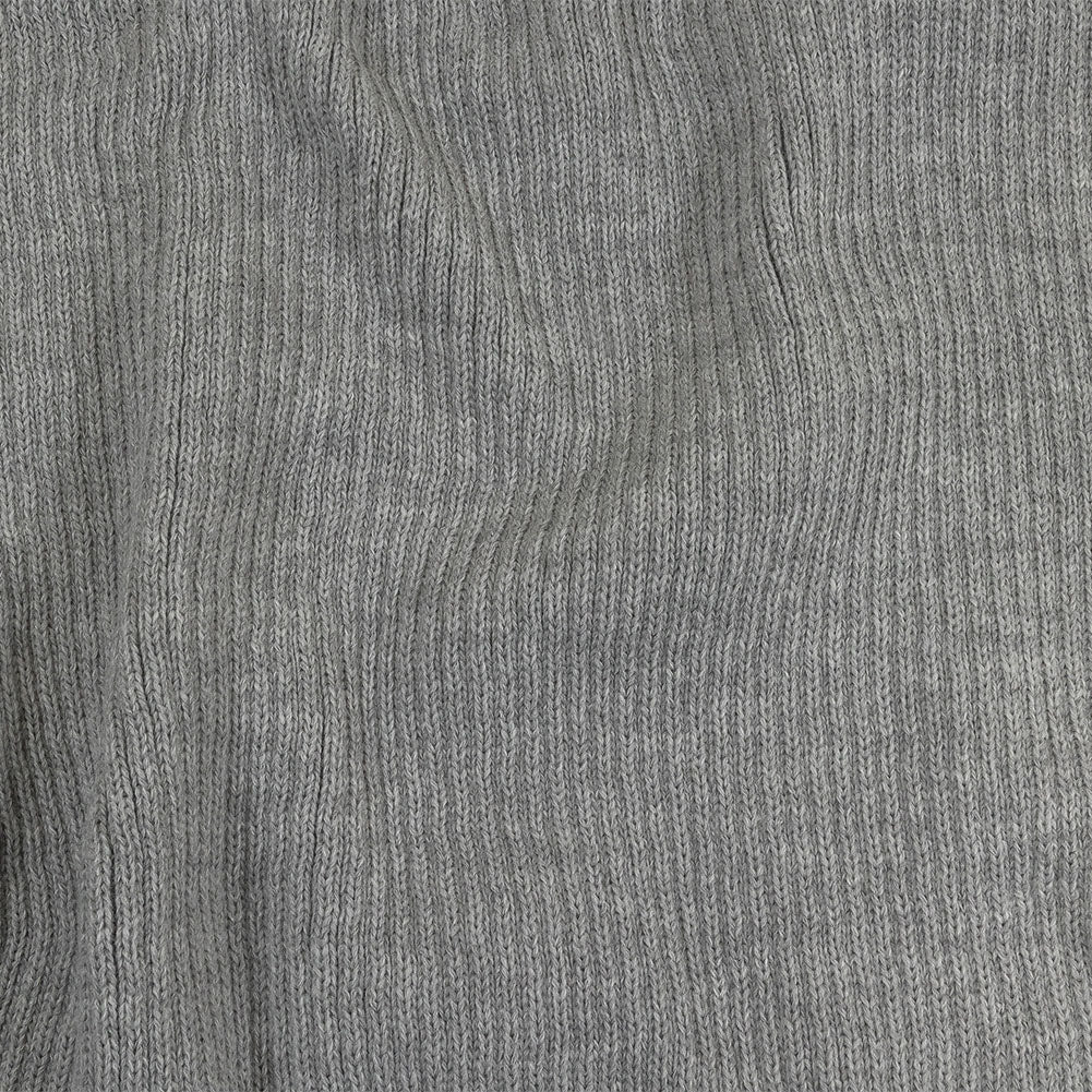 2x2 Ribbed Chunky Sweater Knit - Silver Gray - Alta Collection