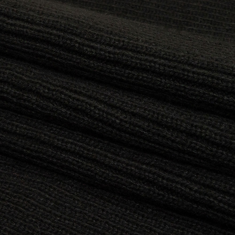 Alta Black 2x2 Ribbed Chunky Sweater Knit