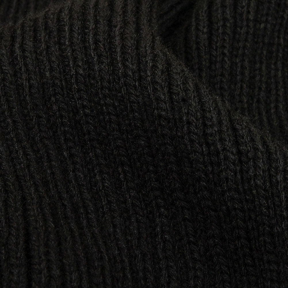 Alta Black 2x2 Ribbed Chunky Sweater Knit