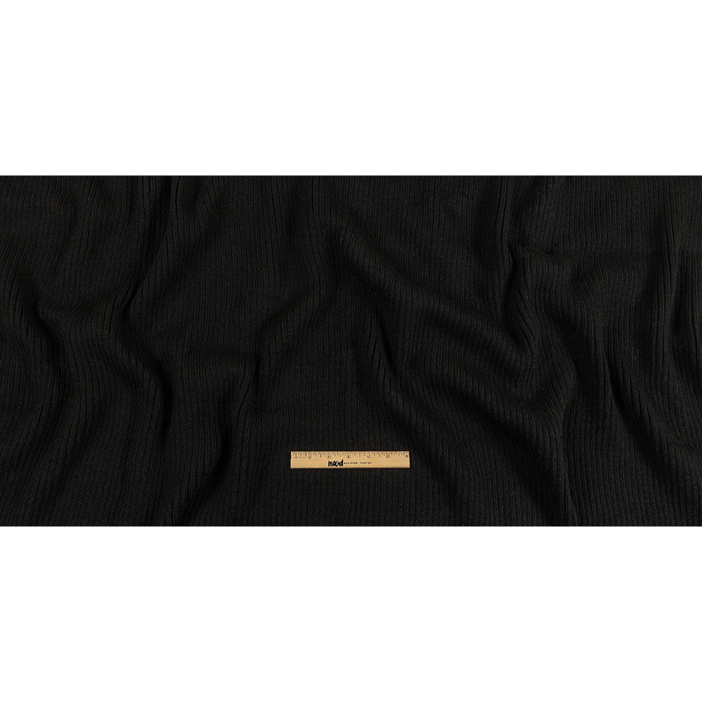 Alta Black 2x2 Ribbed Chunky Sweater Knit