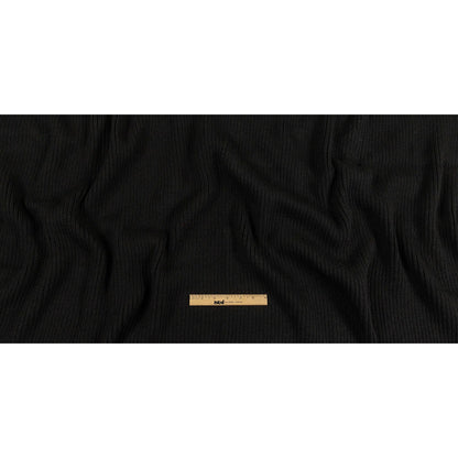 Alta Black 2x2 Ribbed Chunky Sweater Knit