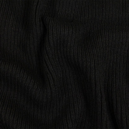 Alta Black 2x2 Ribbed Chunky Sweater Knit