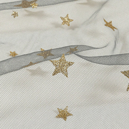 Starry Glitter Tulle - Storm