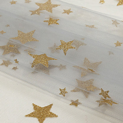 Starry Glitter Tulle - Tradewinds Full