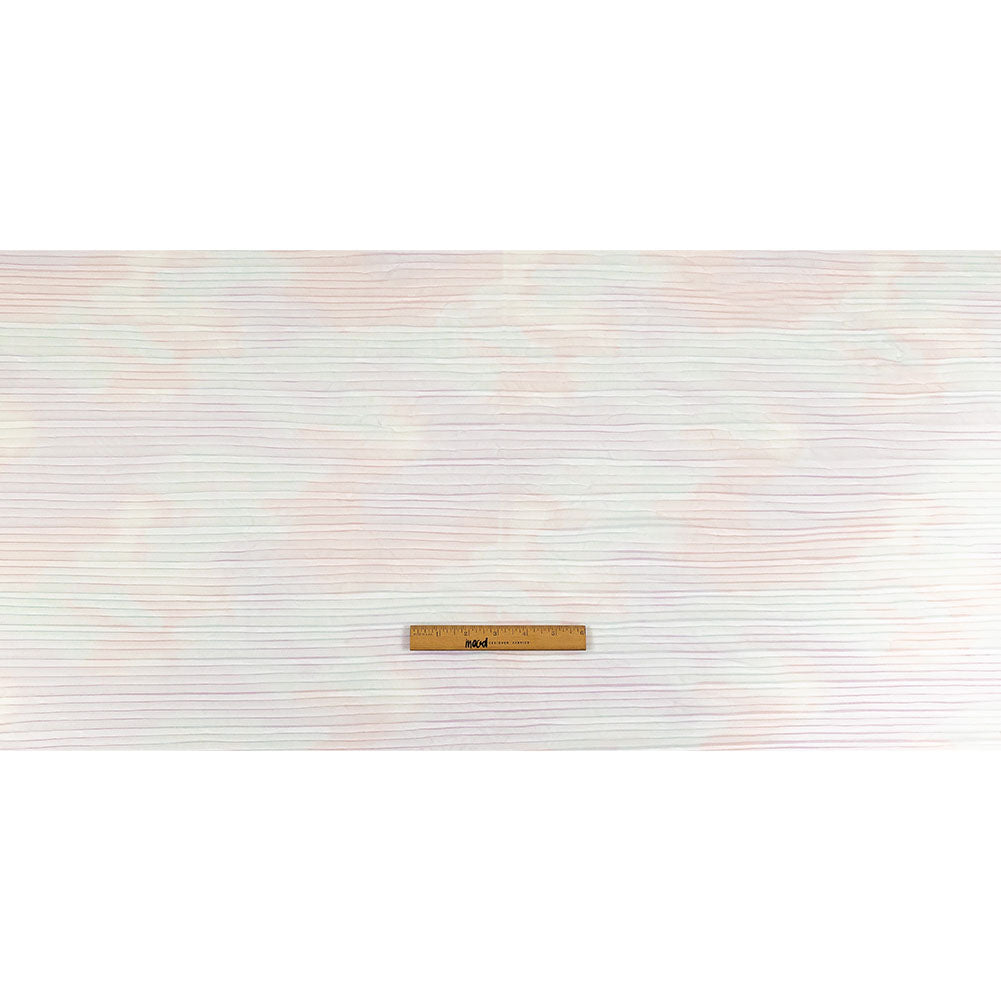 Pink Dolphin, Lilac and Pale Blue Tie Dye Pleated Tulle Drape