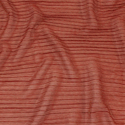 Metallic Stretch Plisse - Tomato and Gold - Natalia Collection