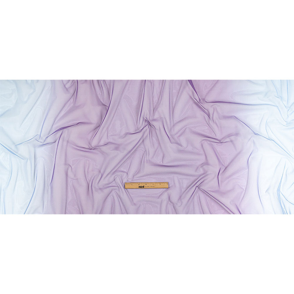 Ombre Stripes Shadow Tulle - Blue and Heliotrope - Full
