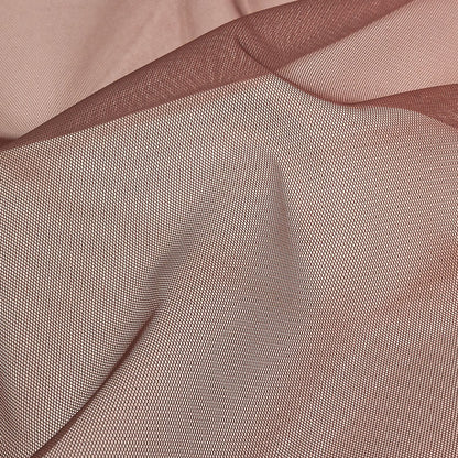 Caramel, Brown and Deep Mahogany Ombre Shadow Stretch Tulle