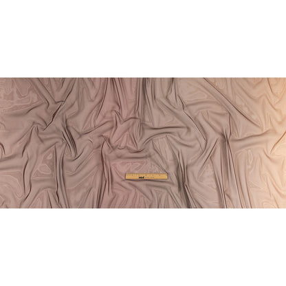 Caramel, Brown and Deep Mahogany Ombre Shadow Stretch Tulle