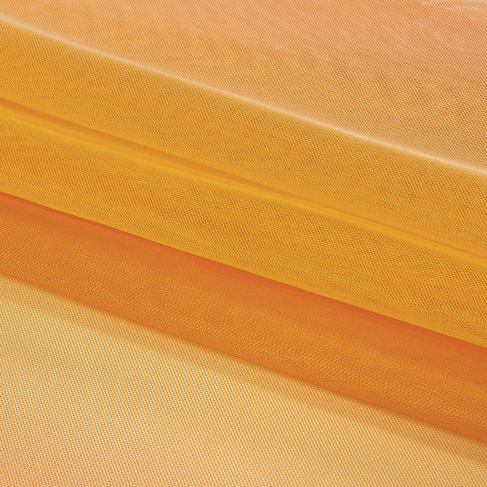 Ombre Stripes Shadow Tulle - Yellow, Orange and White - Folded