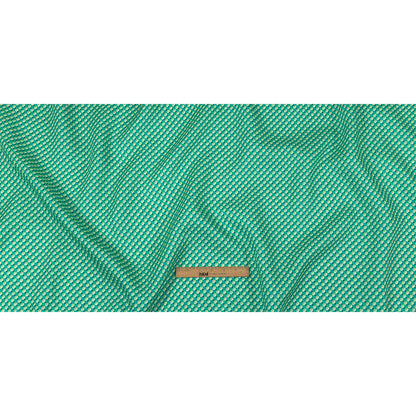 Teal and Lime Geometric Medium Weight Linen Woven Full