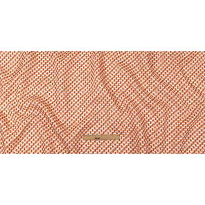 Pink, Creamsicle and Burgundy Diamond Illusion Medium Weight Linen Woven Full