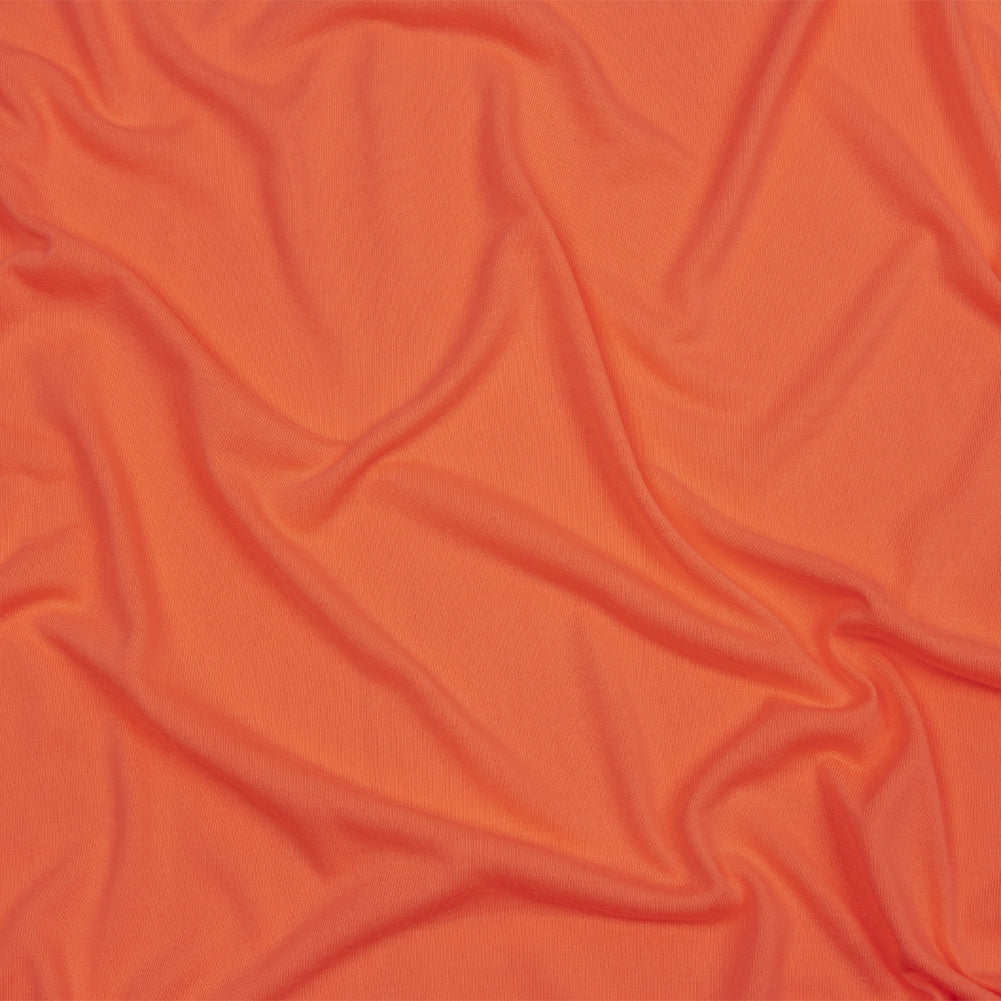 Neon Coral Recycled Polyester Jersey