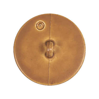 Light Wood Basketweave Shank Back Plastic Button - 44L/28mm Detail