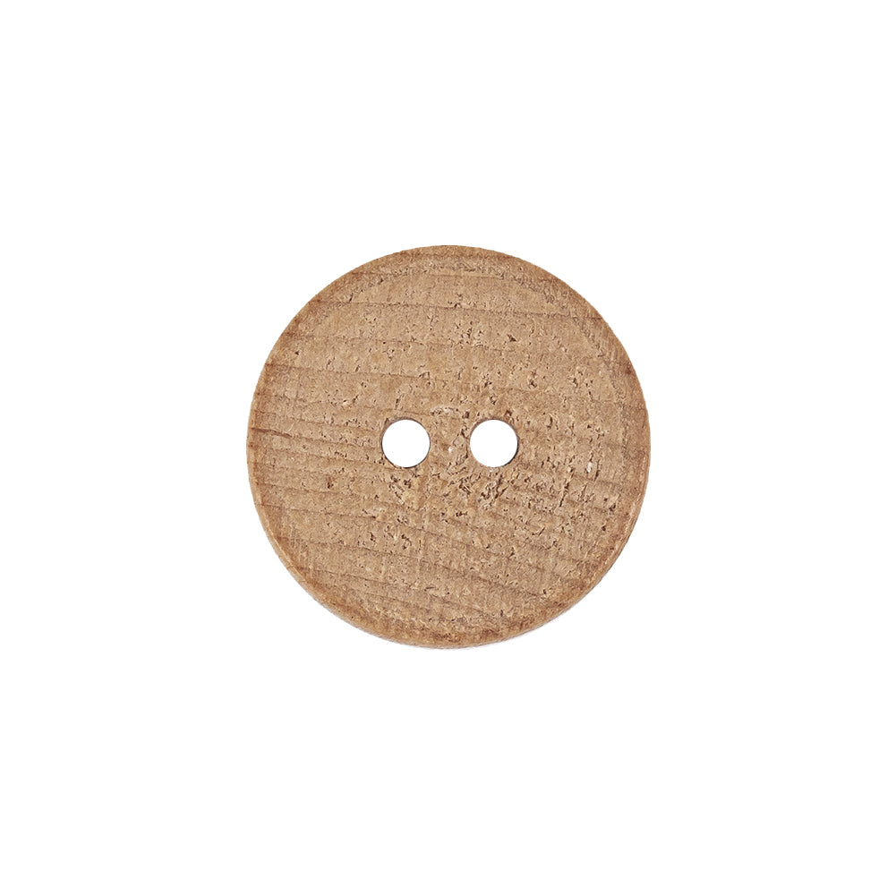 Natural Scorched Concentric Ripples 2-Hole Wood Button - 30L/19mm Detail