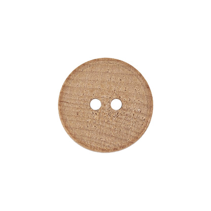 Natural Scorched Concentric Ripples 2-Hole Wood Button - 30L/19mm Detail
