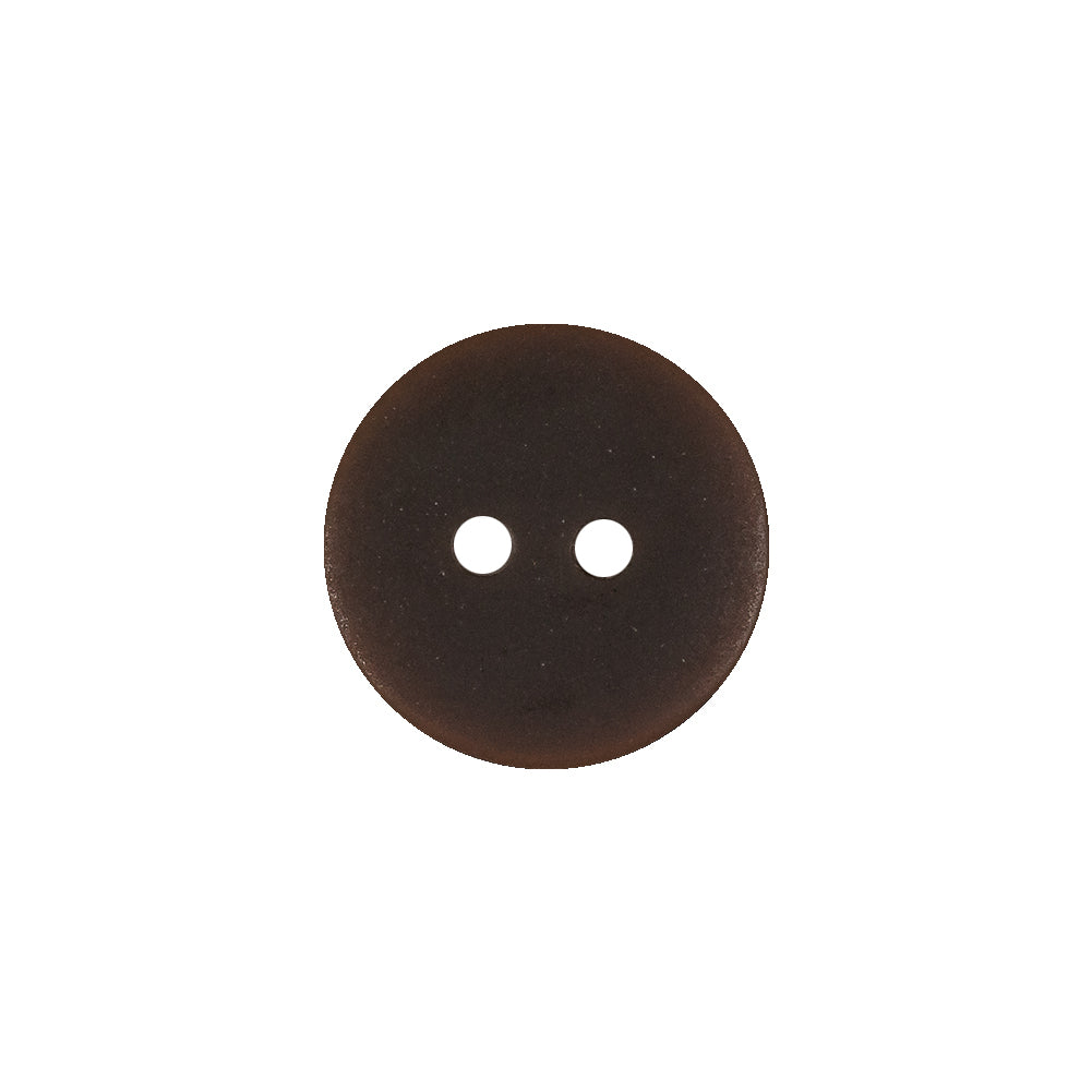 Bracken and Travertine Brown Geometric Carved 2-Hole Wood Button - 25L/16mm Detail
