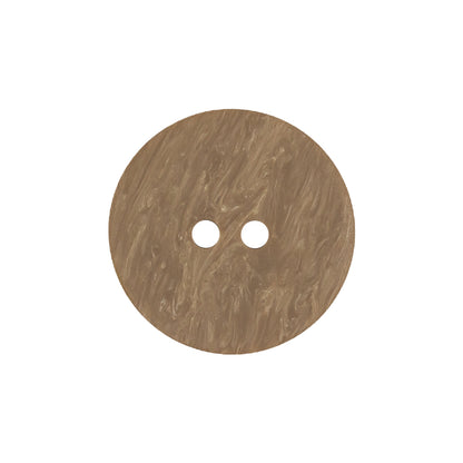 Beige Wood Look Geometric Carved 2-Hole Plastic Button - 36L/23mm Detail