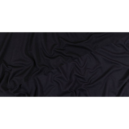 Black and Navy Polyester and Cotton Double Faced Interlock Knit Full