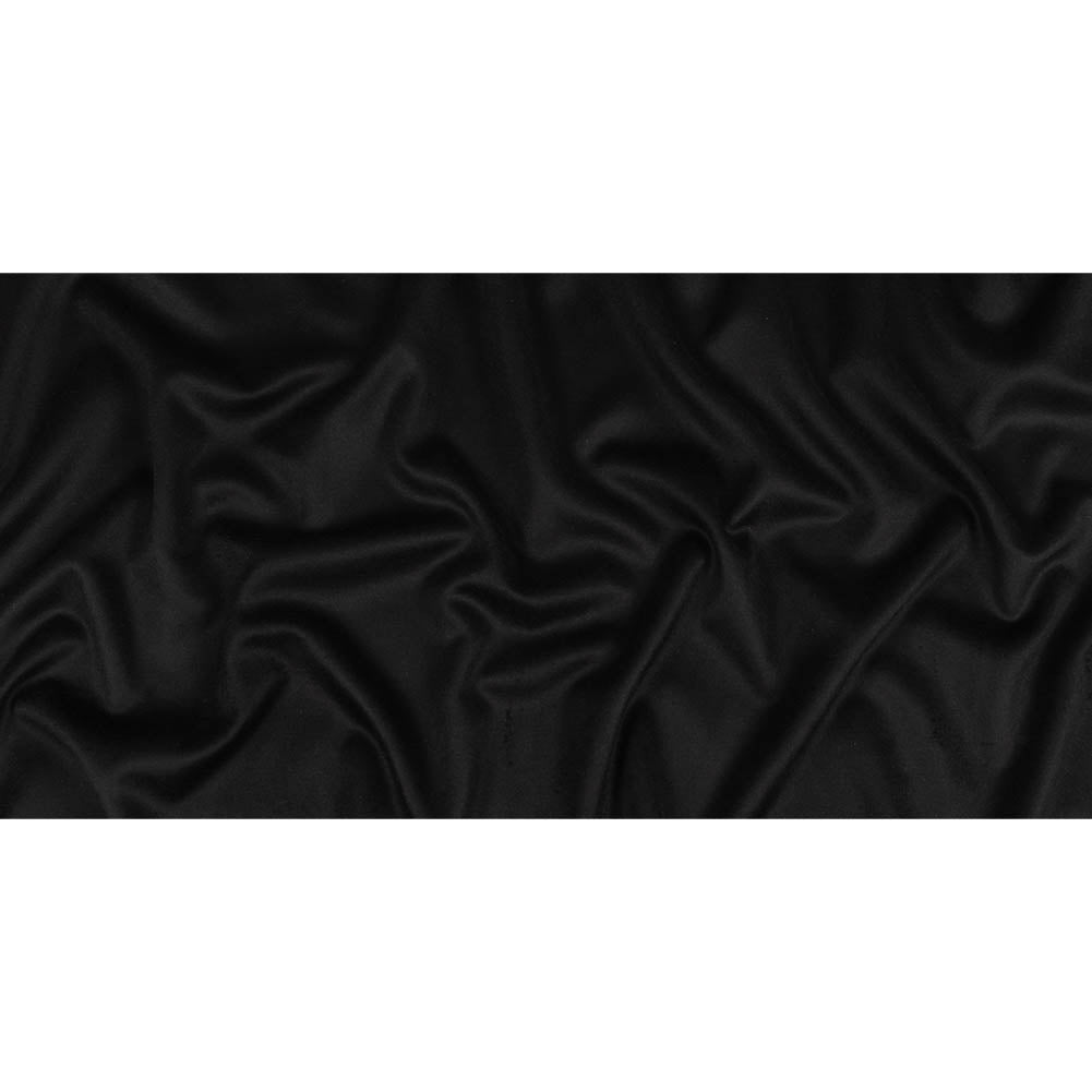 Black Brushed Wool Coating Full