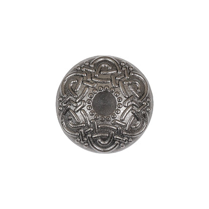 Gunmetal Knotwork Metal Shank Back Button - 32L/20mm