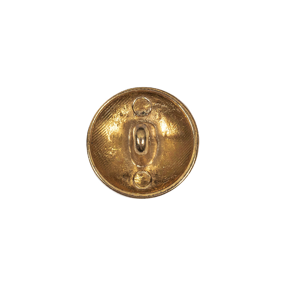 Italian Gold Coat of Arms Crest Metal Button - 24L/15mm Detail