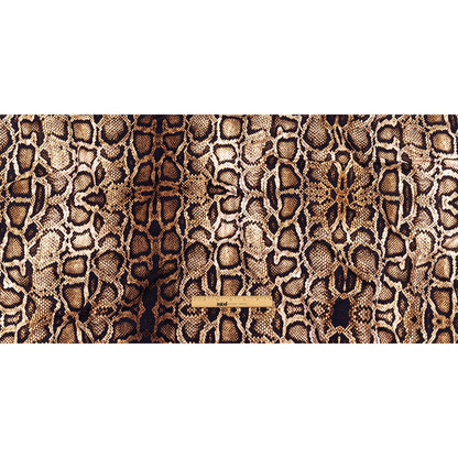 Compression Swimwear Tricot, UV Protective with Aloe Vera Microcapsules - Brown Python Skin - Caye Collection