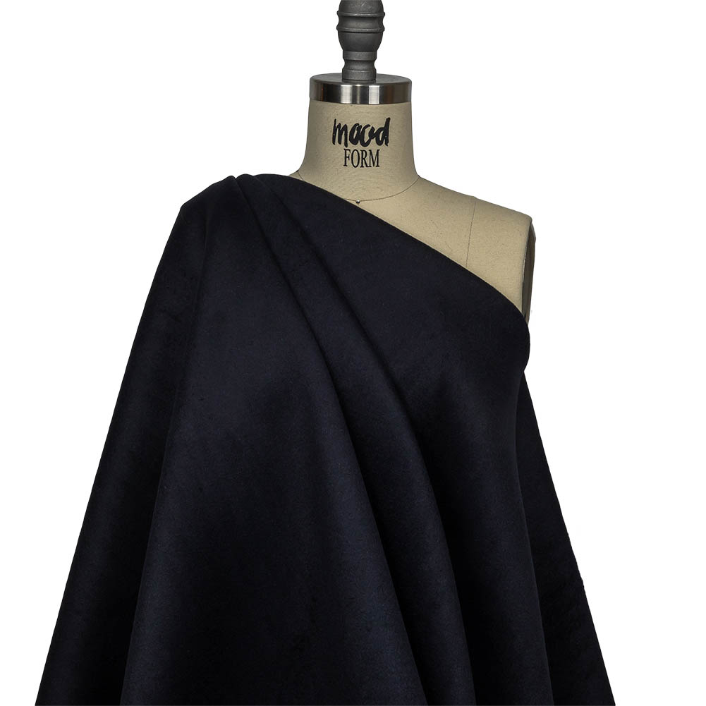 Night Sky Brushed Wool Double Cloth Coating Drape