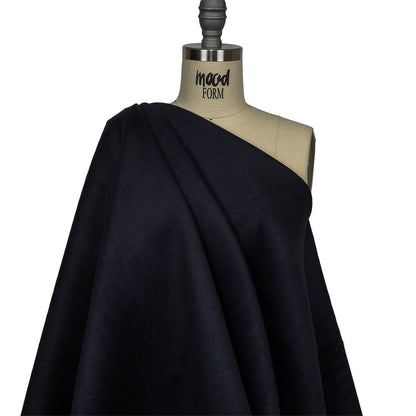 Night Sky Brushed Wool Double Cloth Coating Drape