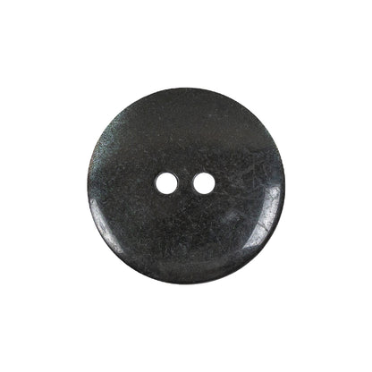 Shimmering Gray Carved Floral Rim 2-Hole Plastic Button - 36L/23mm Detail
