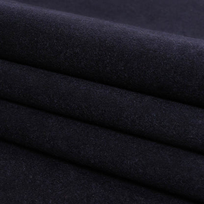 Night Sky Brushed Wool Double Cloth Coating Folded