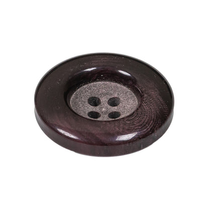 Port Royale Chunky Rolled Rim 4-Hole Plastic Button - 42L/27mm Folded