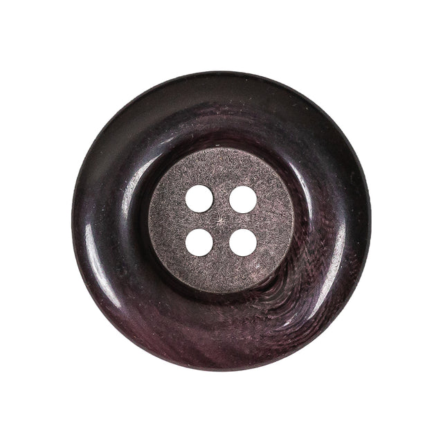 Port Royale Chunky Rolled Rim 4-Hole Plastic Button - 42L/27mm