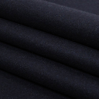 Pageant Blue Fulled Wool Twill Coating Folded