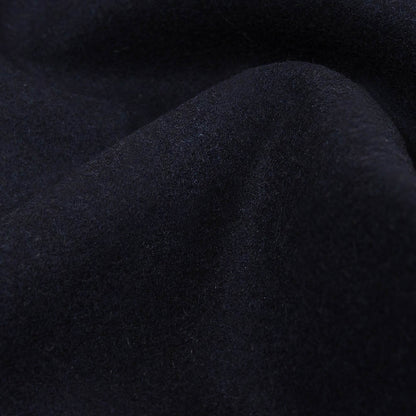 Pageant Blue Fulled Wool Twill Coating Detail