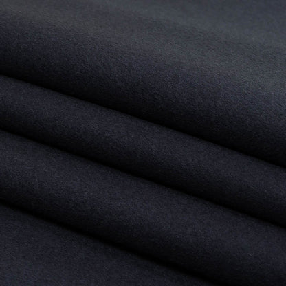 Night Sky Brushed Wool Twill Double Cloth Coating Folded