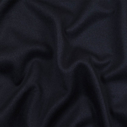 Night Sky Brushed Wool Twill Double Cloth Coating